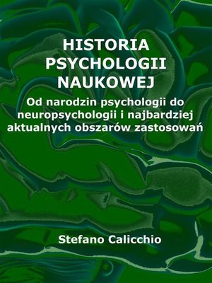 cover image of Historia psychologii naukowej